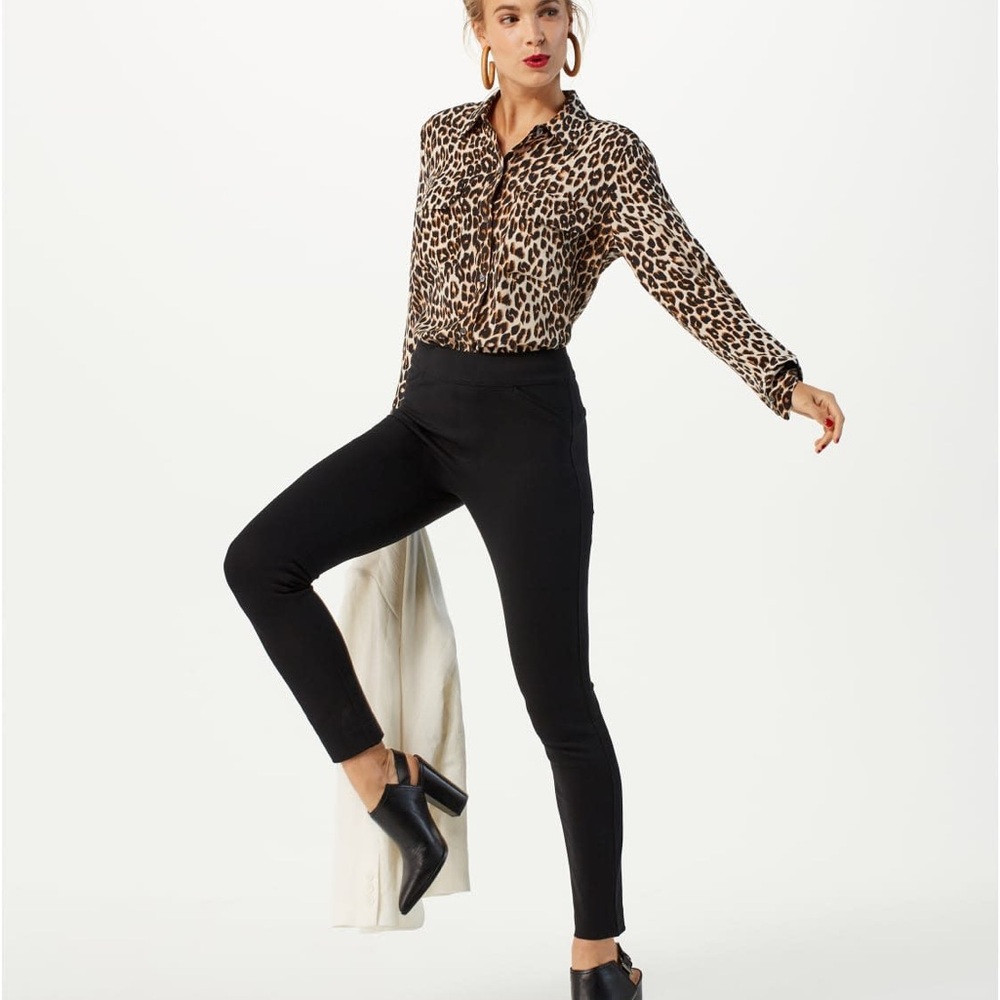 NWT Spanx Black The Perfect Pant, 4-Pocket, Ankle Length - Picture 3 of 6